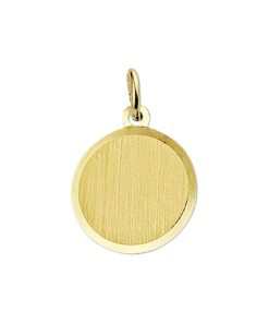 Sense Jewelry | Graveerhanger Mat Gediamanteerd | Nu te koop bij 14Karaats.nl | 10001091-Pendants