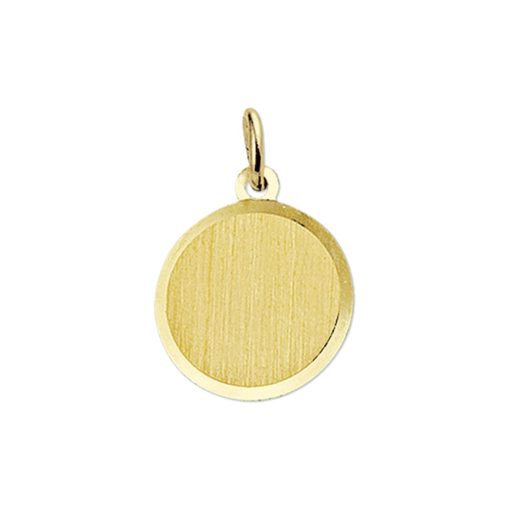 Sense Jewelry | Graveerhanger Mat Gediamanteerd | Nu te koop bij 14Karaats.nl | 10001091-Pendants