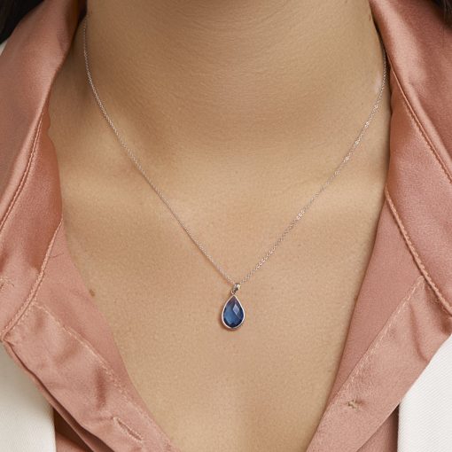 Sense Jewelry | Hanger London Blue Kwarts | Nu te koop bij 14Karaats.nl | 10001091-Pendants