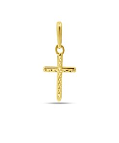 Silventi | Silventi 9NBSAM-G230307 Gouden Kruis Bewerkt - 10