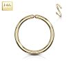 Mokken Fabriek | 14Kt. Gold Bendable Hoop Rings Dia 9mm | Nu te koop bij 14Karaats.nl | 10001087-Earrings/Body-piercing Jewellery