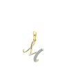 Lucardi | Lucardi Dames alfabet hanger met diamant (0