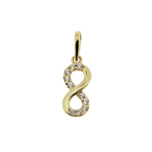 Marie-Celeste | Marie Celeste hanger infinity zirkonia - Goud | Nu te koop bij 14Karaats.nl | 10001091-Pendants
