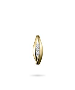 Jewels Inc. | Gisser Jewels - Hanger - 14k Goud - Zirconia - 17 x 6 mm | Nu te koop bij 14Karaats.nl | 10001091-Pendants