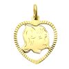 Zwartevalk | Juwelier Zwartevalk 14 karaat gouden meisjes kinderkopje hanger - 14.198/14K | Nu te koop bij 14Karaats.nl | 10001091-Pendants