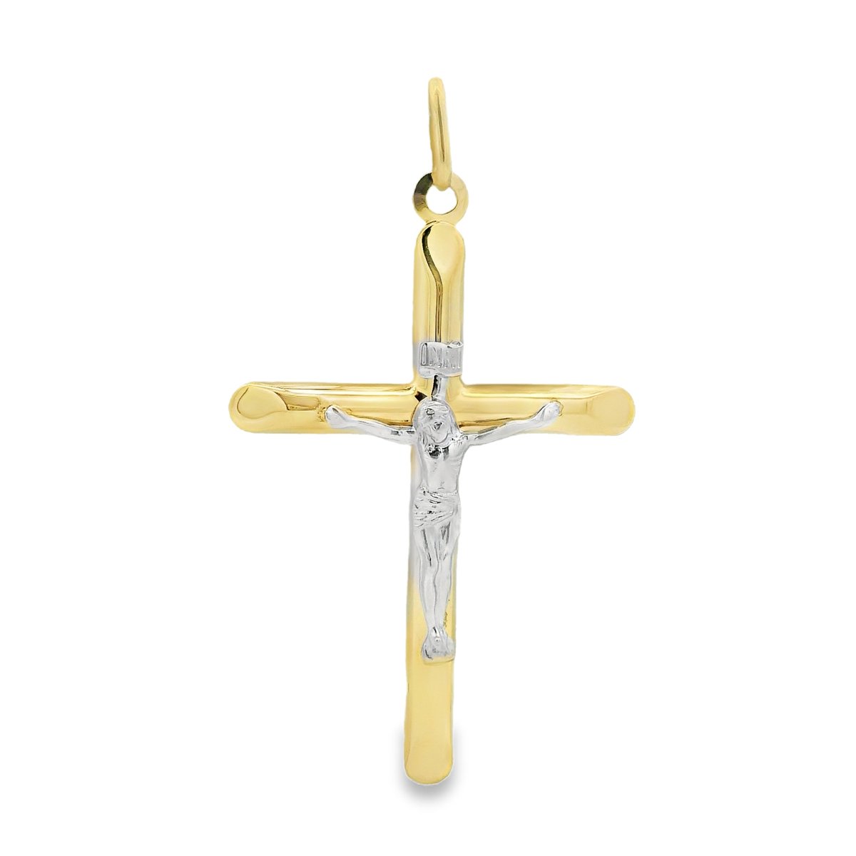 Zwartevalk | Juwelier Zwartevalk 14 karaat gouden bicolor kruis hanger met Jezus - 14.318 | Koop bij 14Karaats.nl Zwartevalk | Juwelier Zwartevalk 14 karaat gouden bicolor kruis hanger met Jezus - 14.318 | Nu te koop bij 14Karaats.nl | 10001091-Pendants