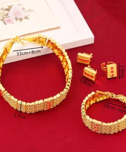 Abino.nl | Goud kleur ketting oorbellen ring armband Habesha sieraden | Nu te koop bij 14Karaats.nl | 10001388-Jewellery Variety Packs