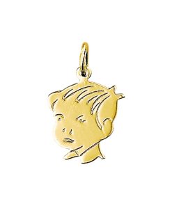 Sense Jewelry | Hanger Jongen 19 X 15 Mm | Nu te koop bij 14Karaats.nl | 10001091-Pendants