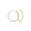 JYC | Joy|S - Zilveren oorringen 35 mm - gold plated | Nu te koop bij 14Karaats.nl | 10001087-Earrings/Body-piercing Jewellery