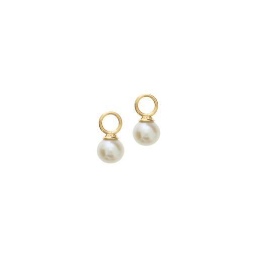 Its-Beautiful | Geelgouden oorringhangers parel 4012133 | Nu te koop bij 14Karaats.nl | 10001091-Pendants
