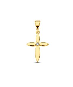 Its-Beautiful | hanger kruis zirkonia | Nu te koop bij 14Karaats.nl | 10001091-Pendants