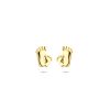 LEV Sieraden | oorknoppen voeten 7 mm 14 karaat Geelgouden oorknoppen uitgevoerd in de vorm van voeten. | Nu te koop bij 14Karaats.nl | 10001087-Earrings/Body-piercing Jewellery