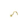 Its-Beautiful | Krul Neusknopje Bol 14K Geelgoud | Nu te koop bij 14Karaats.nl | 10001087-Earrings/Body-piercing Jewellery