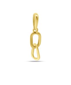 Silventi | Silventi 9NBSAM-G230293 Gouden Hangertje Schakels 3