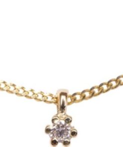 Christian | 14 karaat gouden hanger met diamant | Nu te koop bij 14Karaats.nl | 10001091-Pendants