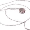 Christian | 14 karaat wit gouden ketting met hanger cirkel | Nu te koop bij 14Karaats.nl | 10001091-Pendants