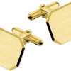 The Jewelry Collection For Men | The Jewelry Collection For Men Manchetknopen Poli/mat Gediamanteerd - Goud | Nu te koop bij 14Karaats.nl | 10001086-Cuff-links