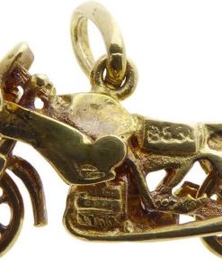 Christian | Gouden dual sport motor hanger | Nu te koop bij 14Karaats.nl | 10001091-Pendants