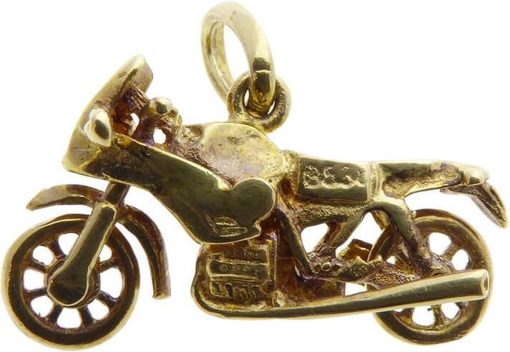 Christian | Gouden dual sport motor hanger | Nu te koop bij 14Karaats.nl | 10001091-Pendants