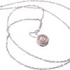 Christian | 14 karaat wit gouden ketting rozet | Nu te koop bij 14Karaats.nl | 10001091-Pendants