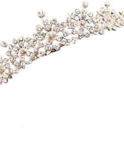 Merkloos / Sans marque | Handgemaakte Roségouden Huwelijkskroon en Tiara voor Bruiden | Nu te koop bij 14Karaats.nl | 10001093-Tiaras