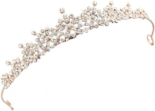 Merkloos / Sans marque | Handgemaakte Roségouden Huwelijkskroon en Tiara voor Bruiden | Nu te koop bij 14Karaats.nl | 10001093-Tiaras