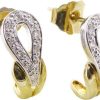 Christian | Bicolor diamanten oorstekers | Nu te koop bij 14Karaats.nl | 10001087-Earrings/Body-piercing Jewellery