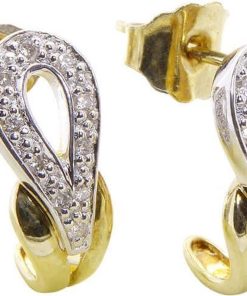 Christian | Bicolor diamanten oorstekers | Nu te koop bij 14Karaats.nl | 10001087-Earrings/Body-piercing Jewellery