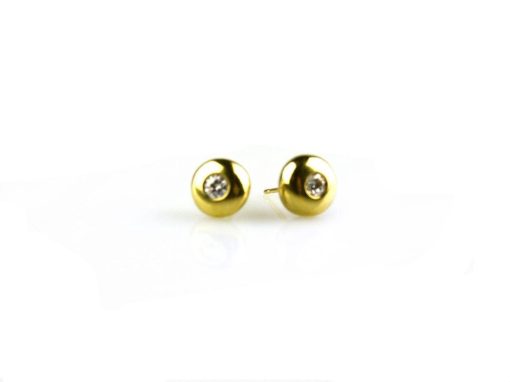Sophie | oorringen in geel goud gezet met diamant | Nu te koop bij 14Karaats.nl | 10001087-Earrings/Body-piercing Jewellery
