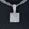 dc jewelry | 14K Witgouden Hanger met 0.20ct Round Cut Diamant - F-G Kleur