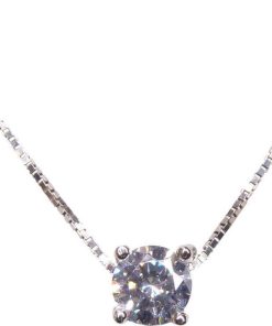 Christian | Wit gouden ketting met zirkonia | Nu te koop bij 14Karaats.nl | 10001091-Pendants