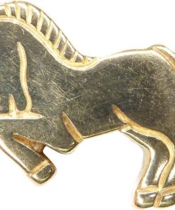 Christian | Gouden plat paard hanger | Nu te koop bij 14Karaats.nl | 10001091-Pendants