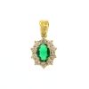 Valedoro | VALEDORO Premium Vert | Hanger | 18 karaat geelgoud | Zirkonia | Nu te koop bij 14Karaats.nl | 10001091-Pendants