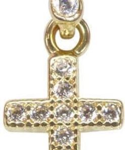 Christian | Gouden miniatuur kruis hanger | Nu te koop bij 14Karaats.nl | 10001091-Pendants