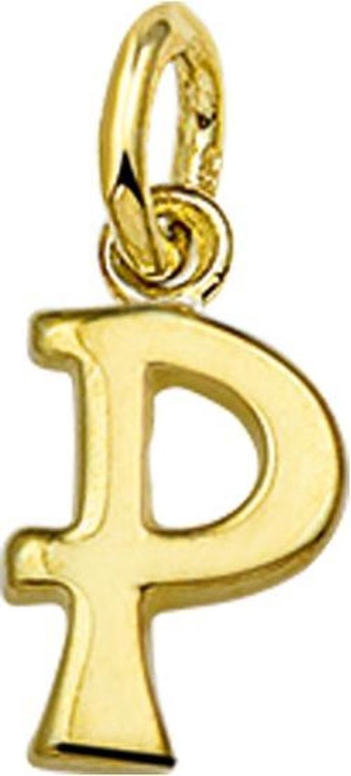 The Jewelry Collection | The Jewelry Collection Hanger Letter P - Goud | Nu te koop bij 14Karaats.nl | 10001091-Pendants
