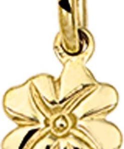 The Jewelry Collection | The Jewelry Collection Hanger Klaver - Goud | Nu te koop bij 14Karaats.nl | 10001091-Pendants