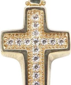 Christian | Gouden kruis hanger | Nu te koop bij 14Karaats.nl | 10001091-Pendants