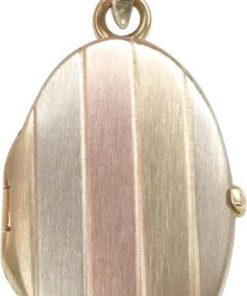 Christian | Tricolor gouden medaillon hanger | Nu te koop bij 14Karaats.nl | 10001091-Pendants