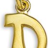 The Jewelry Collection | The Jewelry Collection Hanger Letter D - Goud | Nu te koop bij 14Karaats.nl | 10001091-Pendants