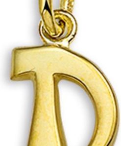 The Jewelry Collection | The Jewelry Collection Hanger Letter D - Goud | Nu te koop bij 14Karaats.nl | 10001091-Pendants