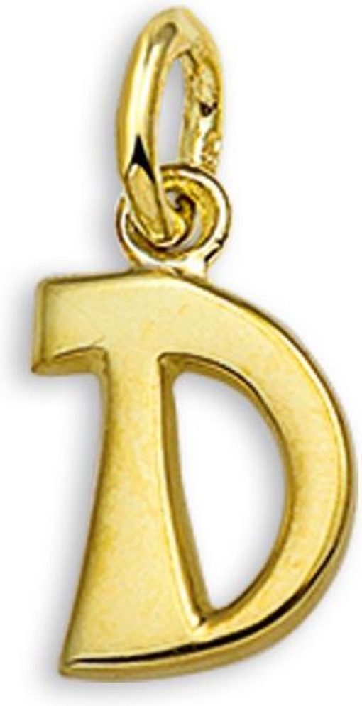 The Jewelry Collection | The Jewelry Collection Hanger Letter D - Goud | Nu te koop bij 14Karaats.nl | 10001091-Pendants