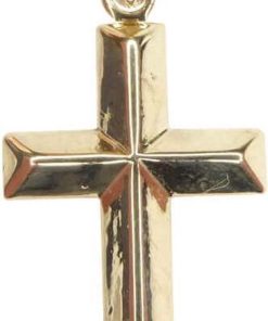 Christian | Gouden holle kruis | Nu te koop bij 14Karaats.nl | 10001091-Pendants