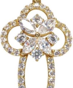 Christian | 14 karaat gouden fantasie kruis | Nu te koop bij 14Karaats.nl | 10001091-Pendants