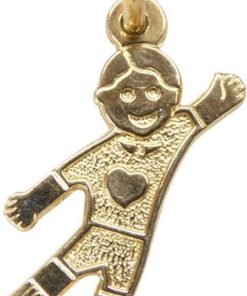Christian | Gouden hanger met harten kind | Nu te koop bij 14Karaats.nl | 10001091-Pendants