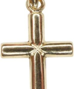 Christian | Gouden holle kruis hanger | Nu te koop bij 14Karaats.nl | 10001091-Pendants