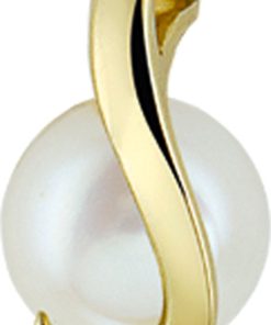 The Jewelry Collection | The Jewelry Collection Hanger Parel - Geelgoud (14 Krt.) | Nu te koop bij 14Karaats.nl | 10001091-Pendants