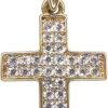 Christian | Geel gouden kruis hanger met zirkonia | Nu te koop bij 14Karaats.nl | 10001091-Pendants