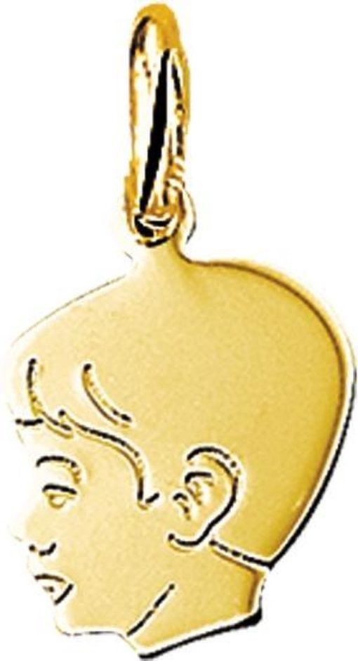 The Jewelry Collection | The Jewelry Collection Bedel Jongen - Goud | Nu te koop bij 14Karaats.nl | 10001091-Pendants