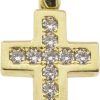 Christian | Christian gouden kruis met zirkonia | Nu te koop bij 14Karaats.nl | 10001091-Pendants