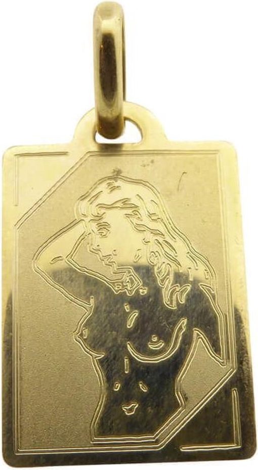 Christian | Geel gouden maagd sterrenbeeld hanger | Nu te koop bij 14Karaats.nl | 10001091-Pendants